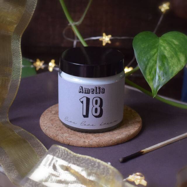Luxurious 18Th Birthday Scented Soy Candle Personalized Gift For Her, Eco-Friendly Essential Oils - image 1