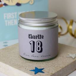 Luxurious 18Th Birthday Scented Soy Candle Personalized Gift For Her, Eco-Friendly Essential Oils - thumbnail 3