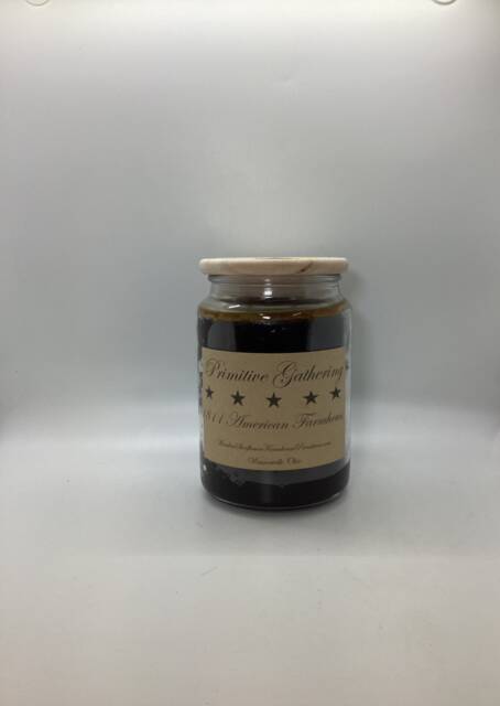 Primitive Gathering Highly Scented Candle/Apothecary Jar 26 Oz/Paraffin Wax/'farmhouse Candle/Hand Poured Candle/Country-Primitive Candle - image 1