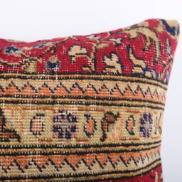 Handwoven Turkish Kilim Lumbar Pillow Bohemian Home Decor - 16x24 - thumbnail 3