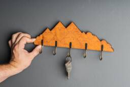 Mountain Key Rack, Key Holder Mountain, Storage Wall Mount, Hook For Small, Wall Hanger Keys, Farmhouse