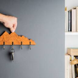 Mountain Key Rack, Key Holder Mountain, Storage Wall Mount, Hook For Small, Wall Hanger Keys, Farmhouse - thumbnail 3