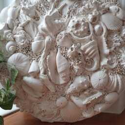 Large Round Living Rockpool Seabed Sculpture - Coastal Decor - thumbnail 3
