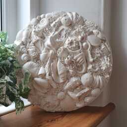 Large Round Living Rockpool Seabed Sculpture - Coastal Decor - thumbnail 2
