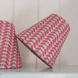 Red Scandi Linen Candle Clip Lampshade For Wall Lights Chandeliers - thumbnail 2