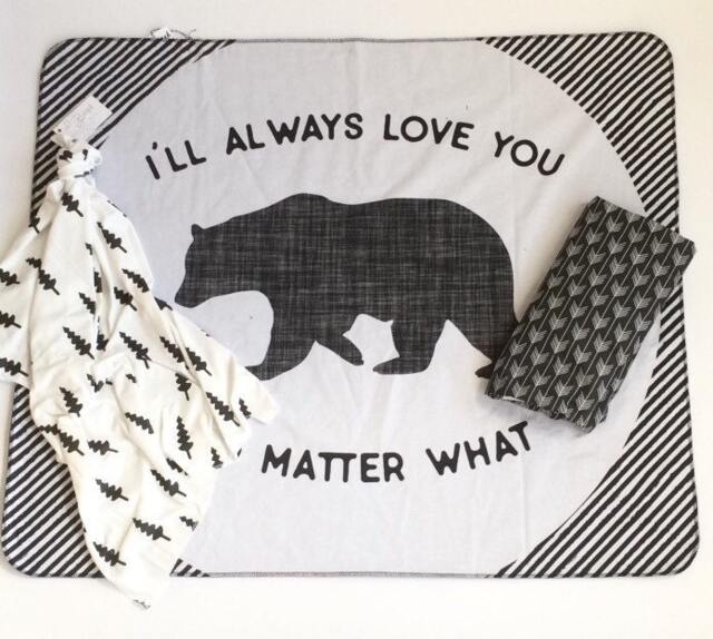 I Will Always Love You No Matter What Baby Blanket, Crib Bedding, Sheet, Photoprop, Swaddle, Gift, Nursery Decor - image 1