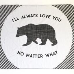 I Will Always Love You No Matter What Baby Blanket, Crib Bedding, Sheet, Photoprop, Swaddle, Gift, Nursery Decor - thumbnail 2