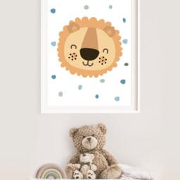 Lion Print, Safari Nursery, Boys Nursery Kids Wall Art, Playroom Decor, Jungle, Wild & Free, Adventure Prints, Animal Decor - thumbnail 3