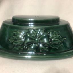 Handcrafted Ceramic Christmas Tree Bluegrass Mantle Decor - thumbnail 3