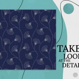 Dandelions Flowers Decor Vinyl Flooring, Blue Linoleum in Roll, Yellow Luxury Plants Baby Shower Ideas, High Quality Art Print - thumbnail 2