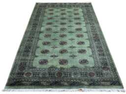 5.6x8 Pistachio Green 3 Ply Bokhara Rug - 1.70x2.50 Triple Pile Bedroom Turkish Extra Thick Afghan