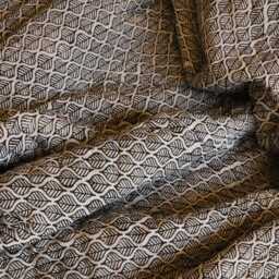 Handmade Block-Printed Cotton Quilt Koloman Moser Design, Reversible Bedspread - thumbnail 3