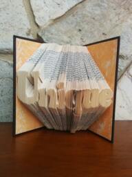 Unique - Folded Book Art Fully Customizable - thumbnail 1