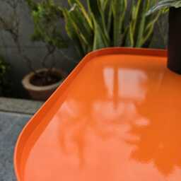 Metal Square Side Table Modern Indoor Outdoor Drink Table - thumbnail 4