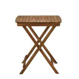 Wooden Folding Bistro Set Patio Table With Chairs, Space Saving Garden Furniture - thumbnail 2