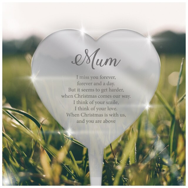 Any Name Christmas Grave Memorial - Graveside Decorations Ornaments For Mum Dad Nanny Grandad Him Her Remembrance Angel Robin - image 1