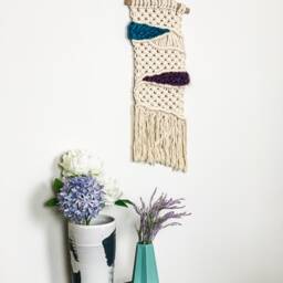 "Macrame Wall Hanging - ""Autumn" - thumbnail 3