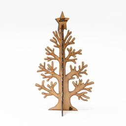 Christmas Trees - Tree Ornaments Decorations Woodcutter Creations Eco Sustainable Handmade Laser Cut Oak Yorkshire - thumbnail 4