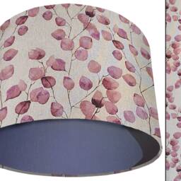 Handmade Botanical Lampshade Pink Honesty Plant Light Shade - thumbnail 3
