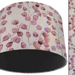 Handmade Botanical Lampshade Pink Honesty Plant Light Shade - thumbnail 4