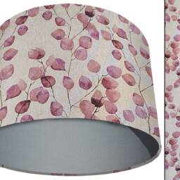 Handmade Botanical Lampshade Pink Honesty Plant Light Shade - thumbnail 2