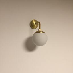 Wall Lamp Brass Light Vanity Fixture, Sconce, Mid Century Light, Sapir Model Ranor Lighting Design #531-1 - thumbnail 2