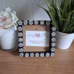 Silver Acrylic Rose Square Photo Frame 4 X Inches - thumbnail 4