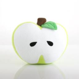 Apple Pillow - Forest/Neon Green - Nursery Decor Kid - thumbnail 2