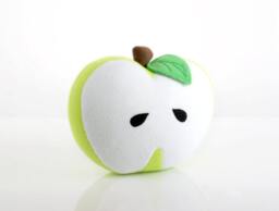 Apple Pillow - Forest/Neon Green - Nursery Decor Kid - thumbnail 1
