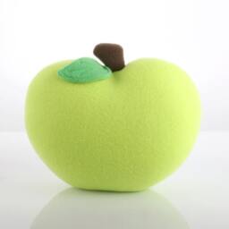 Apple Pillow - Forest/Neon Green - Nursery Decor Kid - thumbnail 4