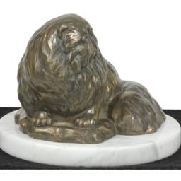 Persian Cat, White Marble Base Statue, Limited Edition, Artdog - thumbnail 3