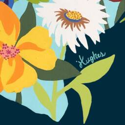 Texas Wildflower Art Print, Whimsical Floral Painting, Signed Wall - thumbnail 2
