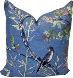 Thibaut Claire Sojourn Collection Navy Double Sided Cushion Cover Pillow Cover - thumbnail 1