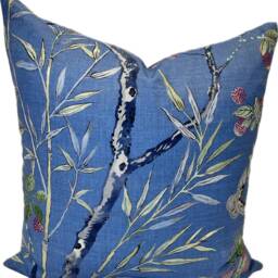 Thibaut Claire Sojourn Collection Navy Double Sided Cushion Cover Pillow Cover - thumbnail 2