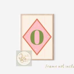 Bright Positive Affirmation Initial Prints For Sisters, Perfect Girls Room, Nursery Or Playroom - Prints Only, Unframed - thumbnail 3