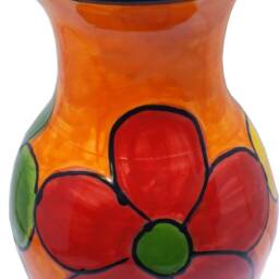 Ceramic Vase Spanish Florero Large 24 cm X 15 Size Artisan Handmade Pottery - thumbnail 2