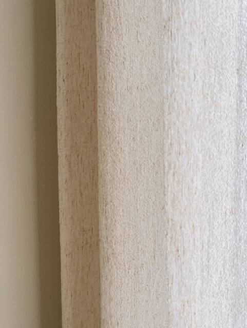 Libbie Textured Linen Sheer Curtain, Natural Custom Cotton Extra Long Curtain For Bedroom, 1Pc - image 1