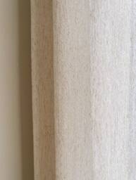 Libbie Textured Linen Sheer Curtain, Natural Custom Cotton Extra Long Curtain For Bedroom, 1Pc - thumbnail 1