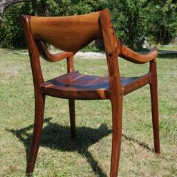 Dining Chair/Handcrafted Comfort Inspired By Sam Maloof - thumbnail 3