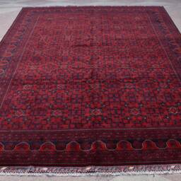 Custom Size, High Quality Oriental Handmade Afghan Khal Muhammadi Khamyab Large Red Area Rug, Turkmen Tribal Carpet, Living Room, Rug - thumbnail 2