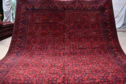 Custom Size, High Quality Oriental Handmade Afghan Khal Muhammadi Khamyab Large Red Area Rug, Turkmen Tribal Carpet, Living Room, Rug - thumbnail 1
