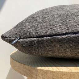 Gray Linen Pillowcase, Fall Decor, Textured Cushion Cover, Throw Pillows, 20x20 - thumbnail 2