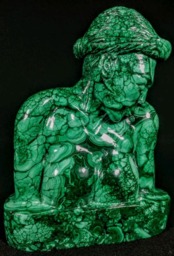 Large Woman Malachite Bust - thumbnail 1