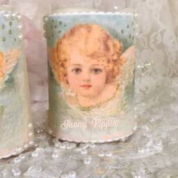 Shabby Chic Cherub Led Candles Victorian Angel Home Decor - thumbnail 3