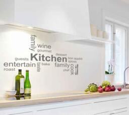 Kitchen Word Cloud - Wall Sticker Contemporary Vinyl Decal Montage - thumbnail 1