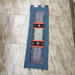 Vintage Handmade Tribal Hmong Embroidered Silk Cotton Wall Hanging