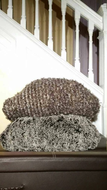 Faux Fur Pillow Covers Alpaca Ivory Frosted Tips, Curly Brown, Light Brown Mink D??cor Covers - image 1