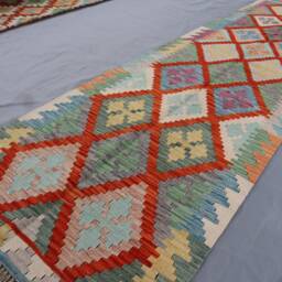 Kilim Runner Rug 2'9x9'6 Ft, Afghan Flatweave Handmade Wool Rug, Natural Veg Dyes Traditional Oriental Kitchen Runner, Entryway - thumbnail 3