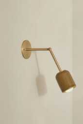 1940S Ceramic Wall Light Sputnik Modern Brass Designs - Minimalist Sconce, Indoor Lighting Fixture Italian Look Sconces - thumbnail 1