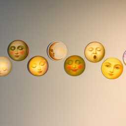 Celestial Moon Garland ~ The Court - Witchy Whimsigoth Decor Painterly Lunar Phases Boho Spiritual Wall Hanging - thumbnail 2